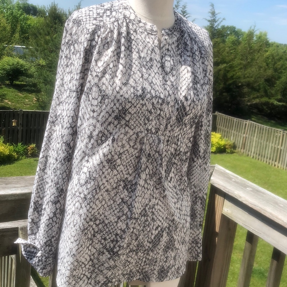 Calvin Klein snake skin pattern top small